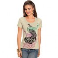 Blusa Areia em Poliviscose com Elastano com Estampa - 237008 G R$15,29