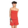 Macacão Laranja Tomara-que-Caia em Poliviscose com Elastano - 213224 M R$17,49