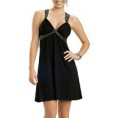 Vestido Costas Nuas em Poliviscose com Elastano Preto - 185686 G R$22,74